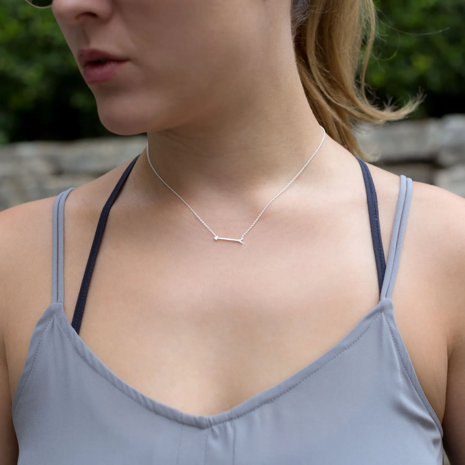16"   2" Arrow Design Necklace