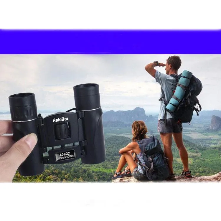 40 x 22 HD Powerful Binoculars 2000M Long Range Folding Mini Telescope