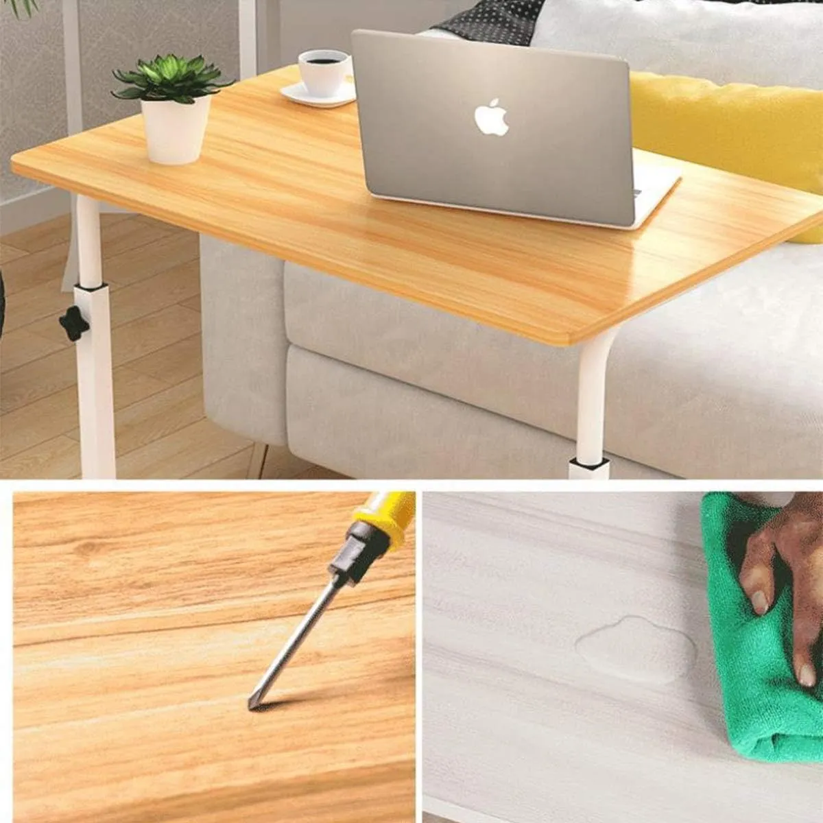 60X90X40Cm Adjustable Height Movable Laptop Desk