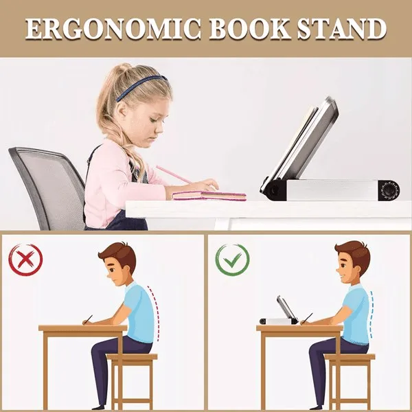 Adjustable Ergonomic Laptop Stand Book Stand