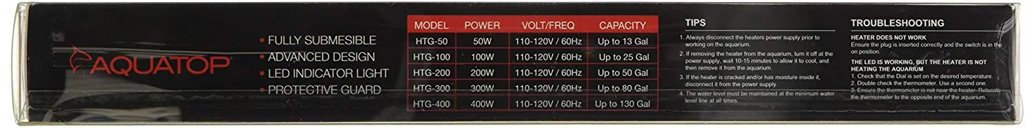 AQUATOP Glass Heater & Protective Guard Series (100W-400W)
