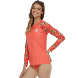 Body Glove Sleek Long Sleeve Rashguard 39-567741 - Balata Garden Sunset