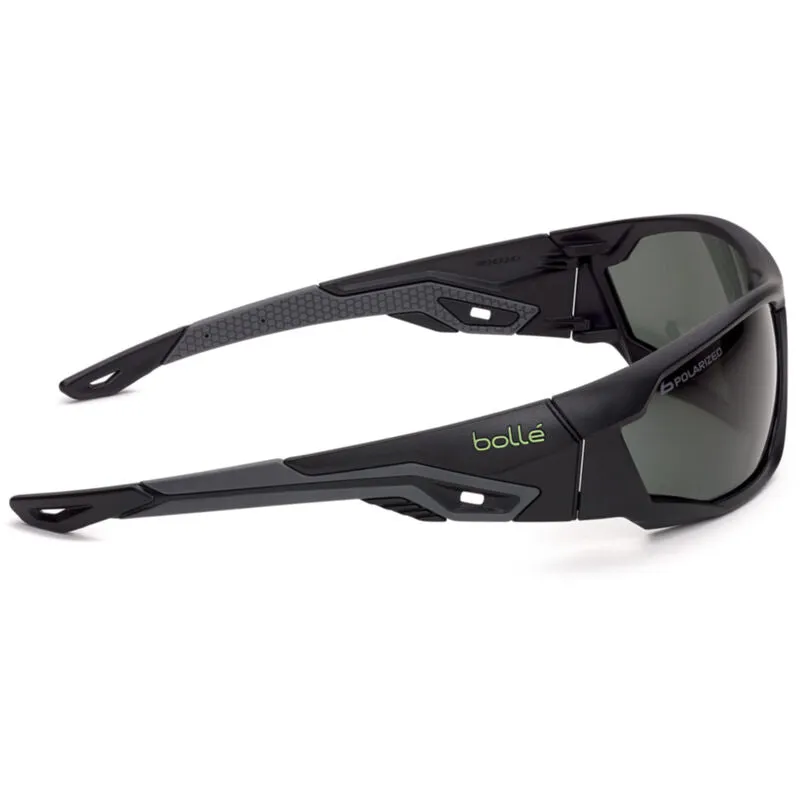 Bolle Safety Mercuro Grey / Black Temples (Grey) Polarised Lens - Soft Drawstring Pouch - (MERPOL)