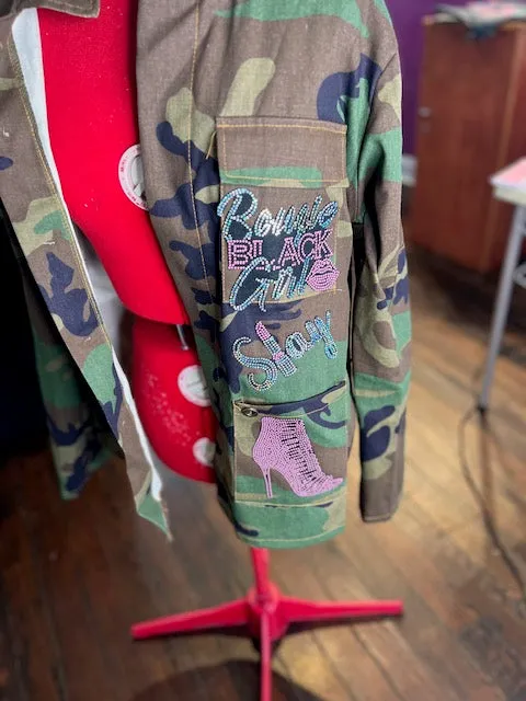 Bougie Camouflage  Patchwork Jacket
