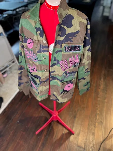 Bougie Camouflage  Patchwork Jacket