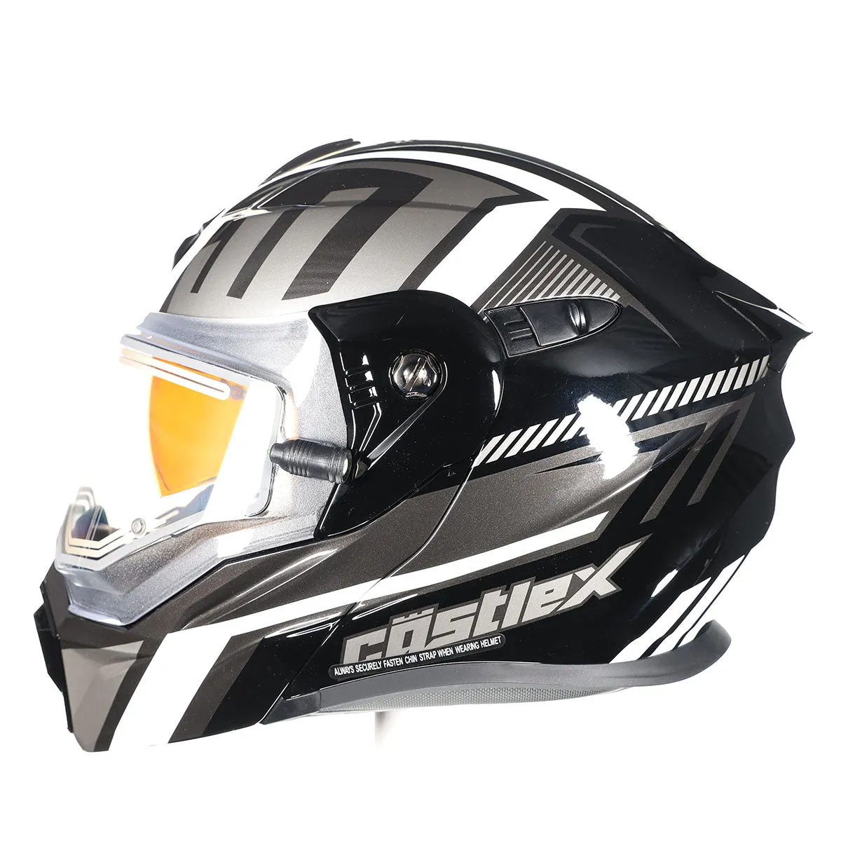 Castle X EXO-CX950 Slash Electric Snow Helmet (Black/Gray - 2X-Large)