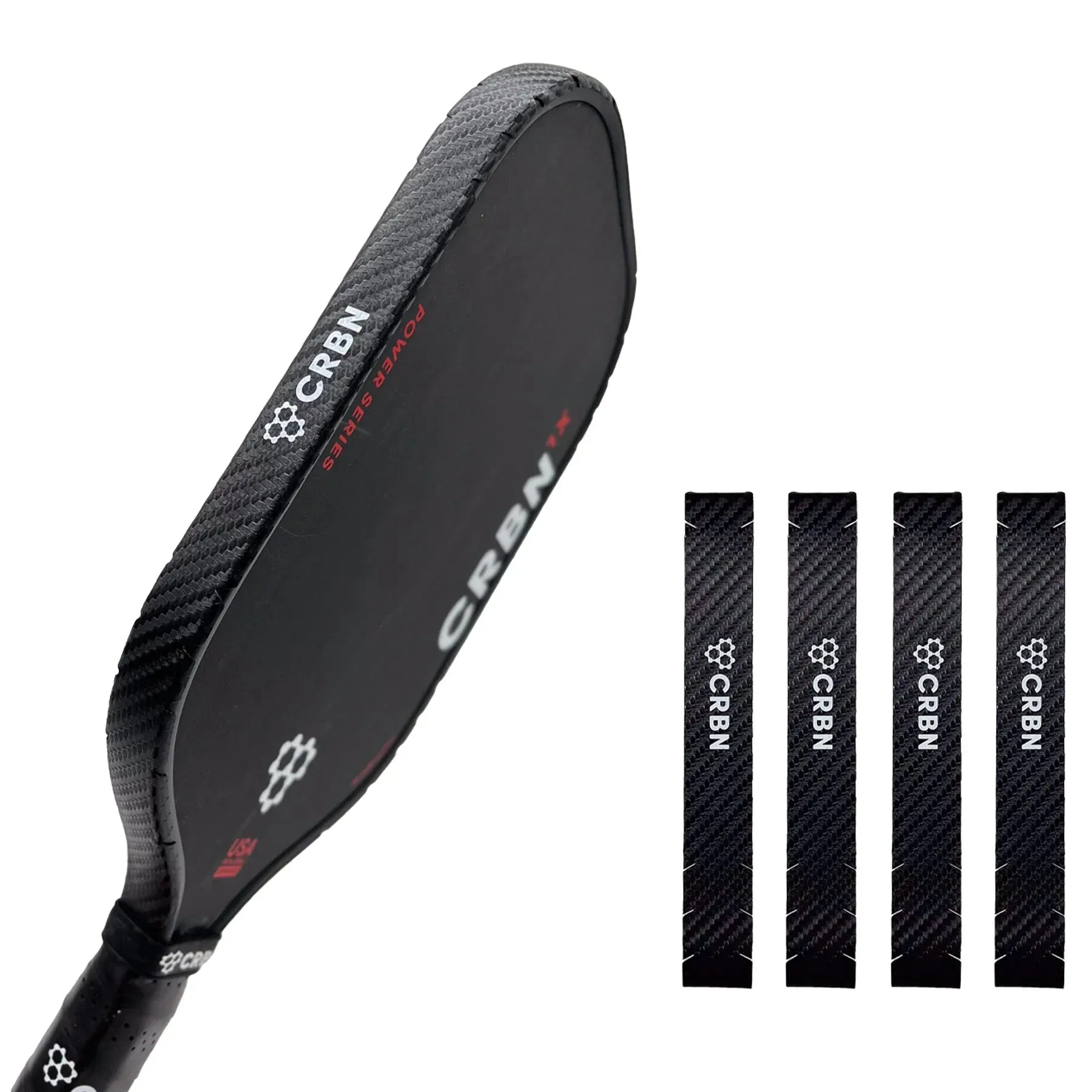 CRBN Protective Edge Guard Tape - 4 Pack Paddle Protection & Durability | Kinetic Racquet Sports