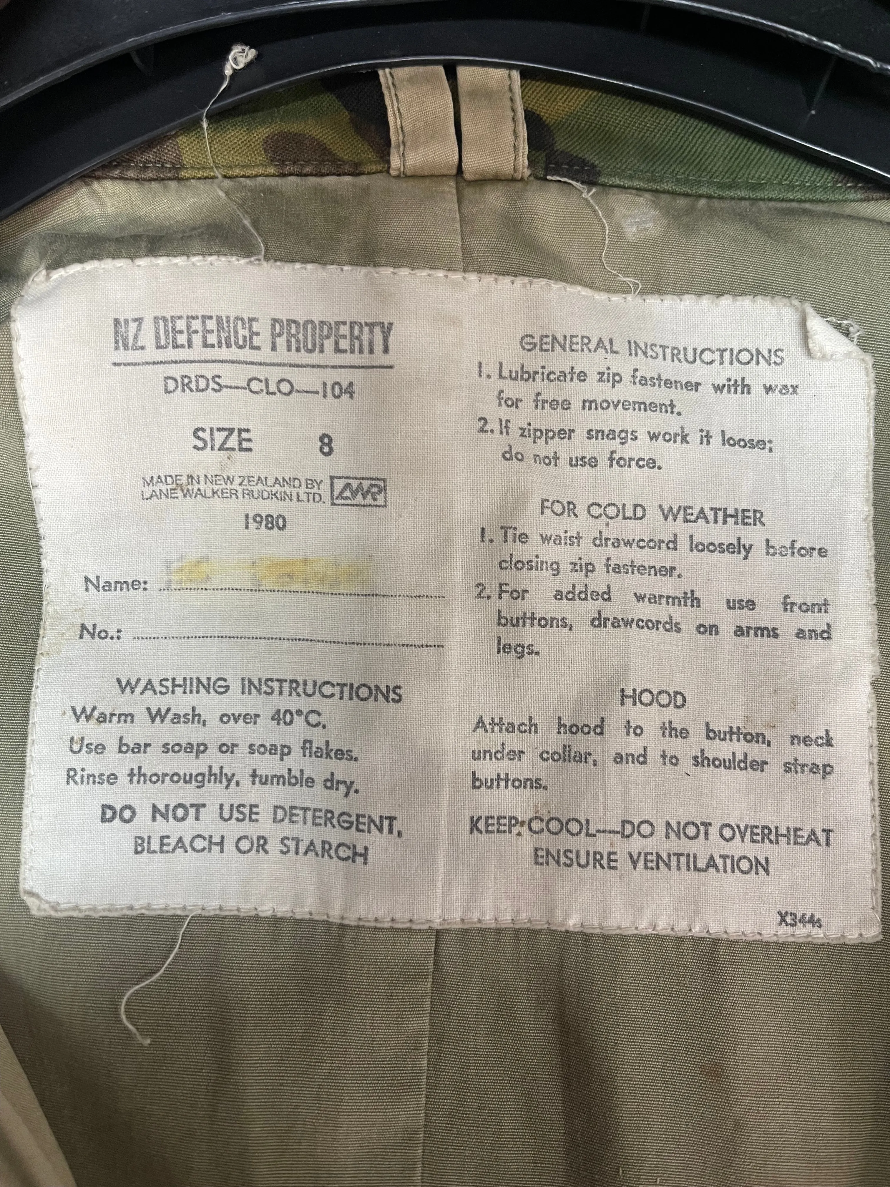 Ex. Nz Army DPM - Jacket ( Used )