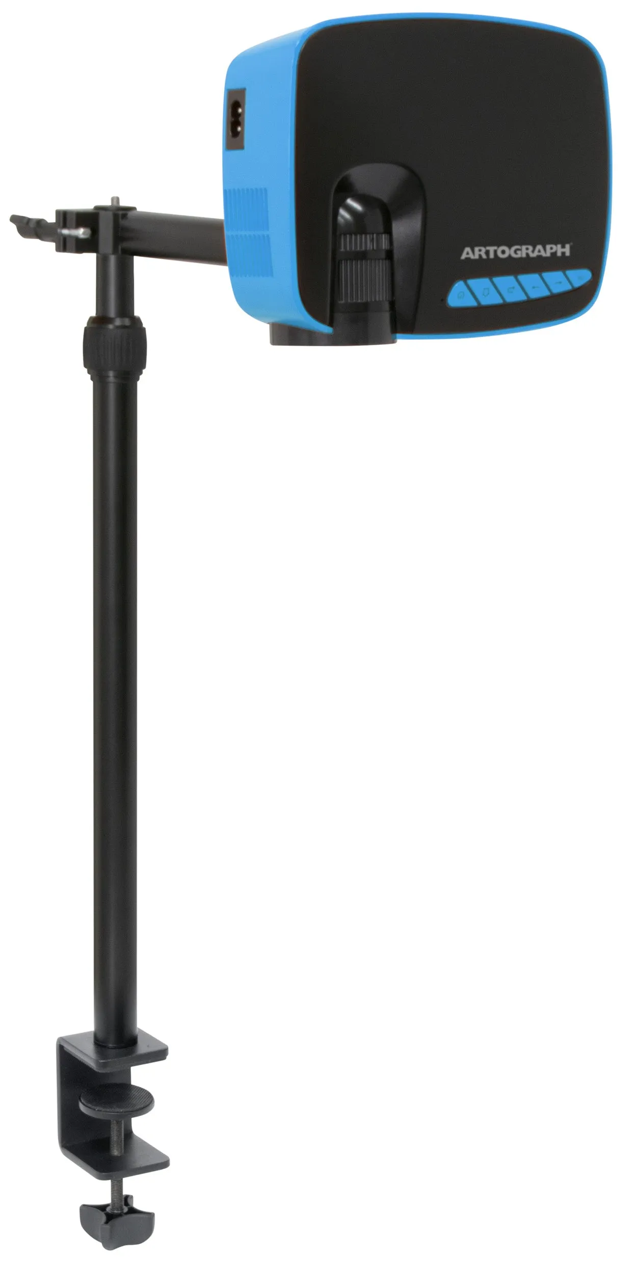 Flare 100 Artist HD Digital Projector with Monopod Arm Clamp Stand - HDMI, Art Grids, and Wi-Fi