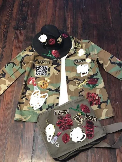 GABBY Camouflage  Patchwork Jacket