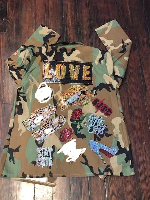 GABBY Camouflage  Patchwork Jacket