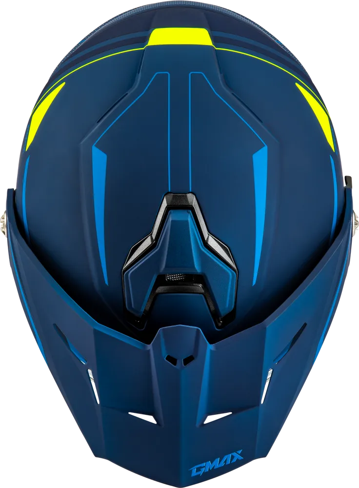 Gmax MD-74S Spectre Snow Helmet Matte Blue Green Electric Shield