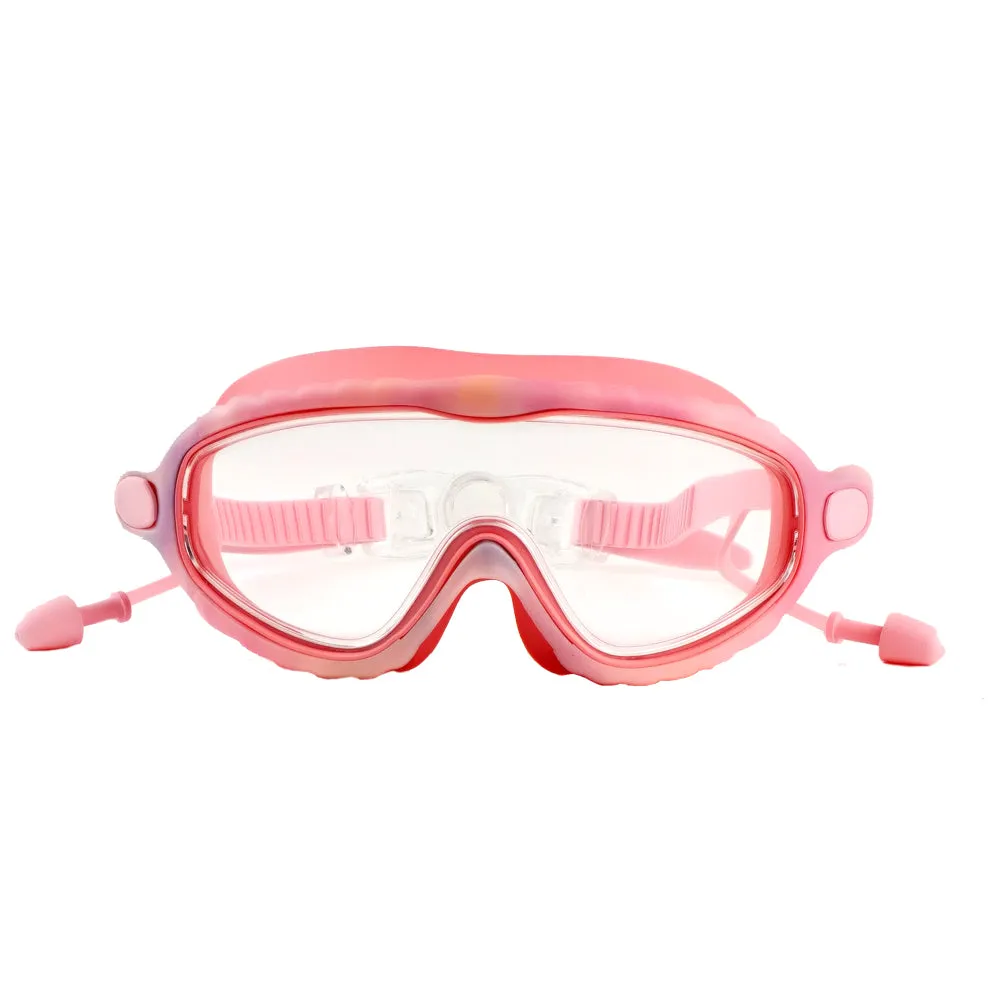 Light Pink Bubble Anti Fog UV Protection Leakproof Design Swim Goggles for Kids,4yrs  - 10yrs