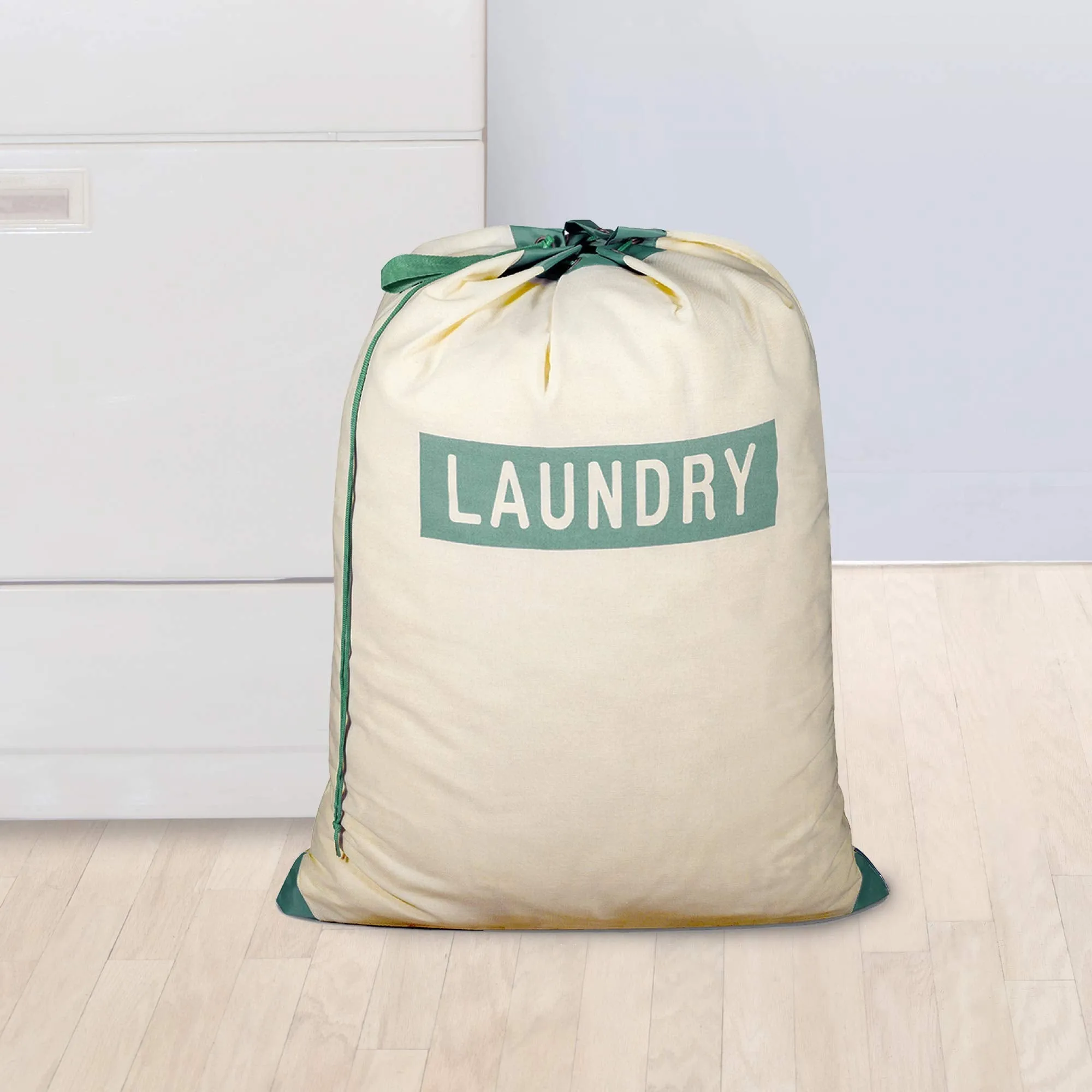 Mesh Laundry Bag with Handle and Push Lock Drawstring - Multiple Options