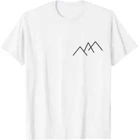 Minimal Mountains Mountain Landscape Hiking T-Shirt