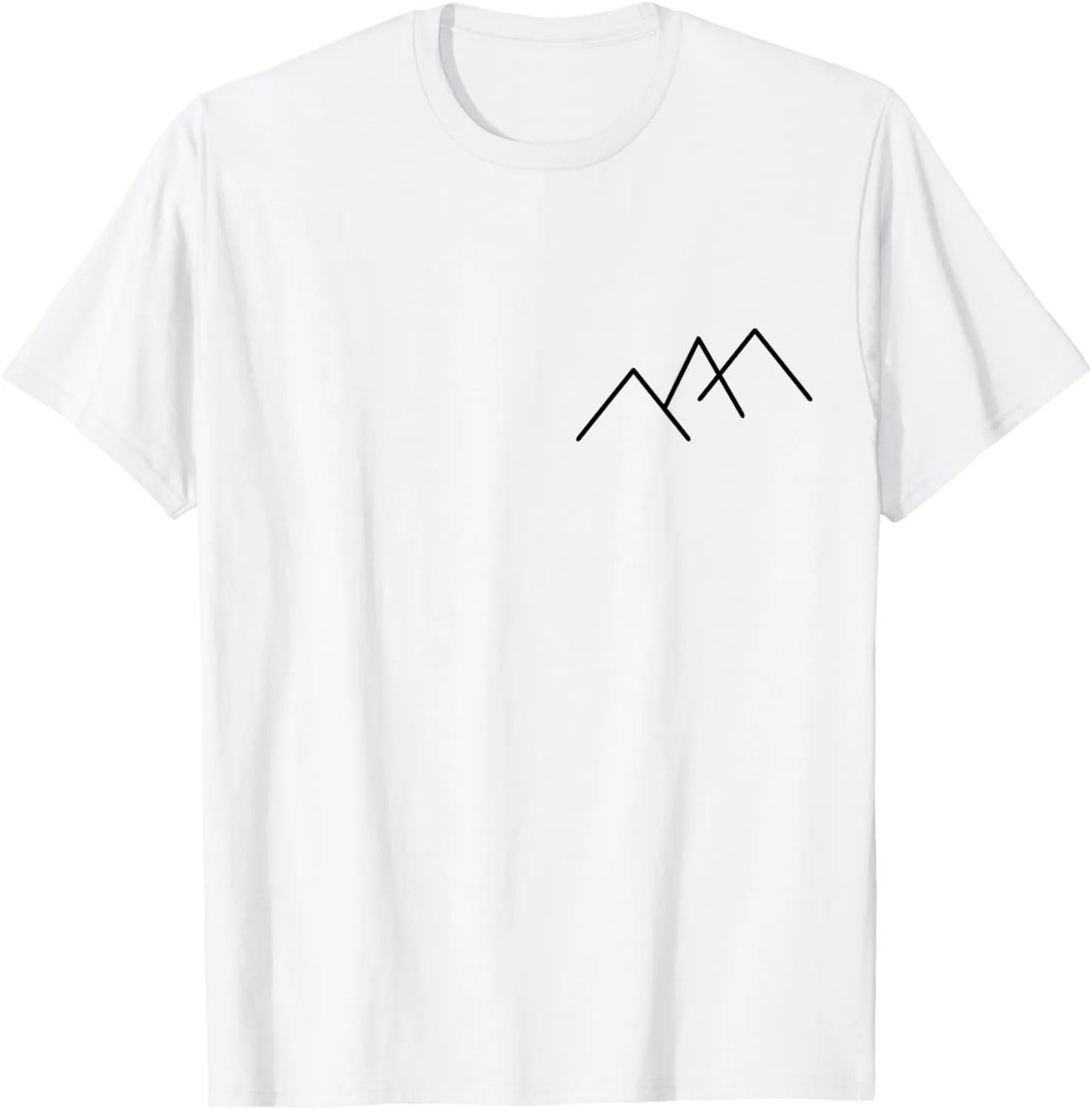 Minimal Mountains Mountain Landscape Hiking T-Shirt