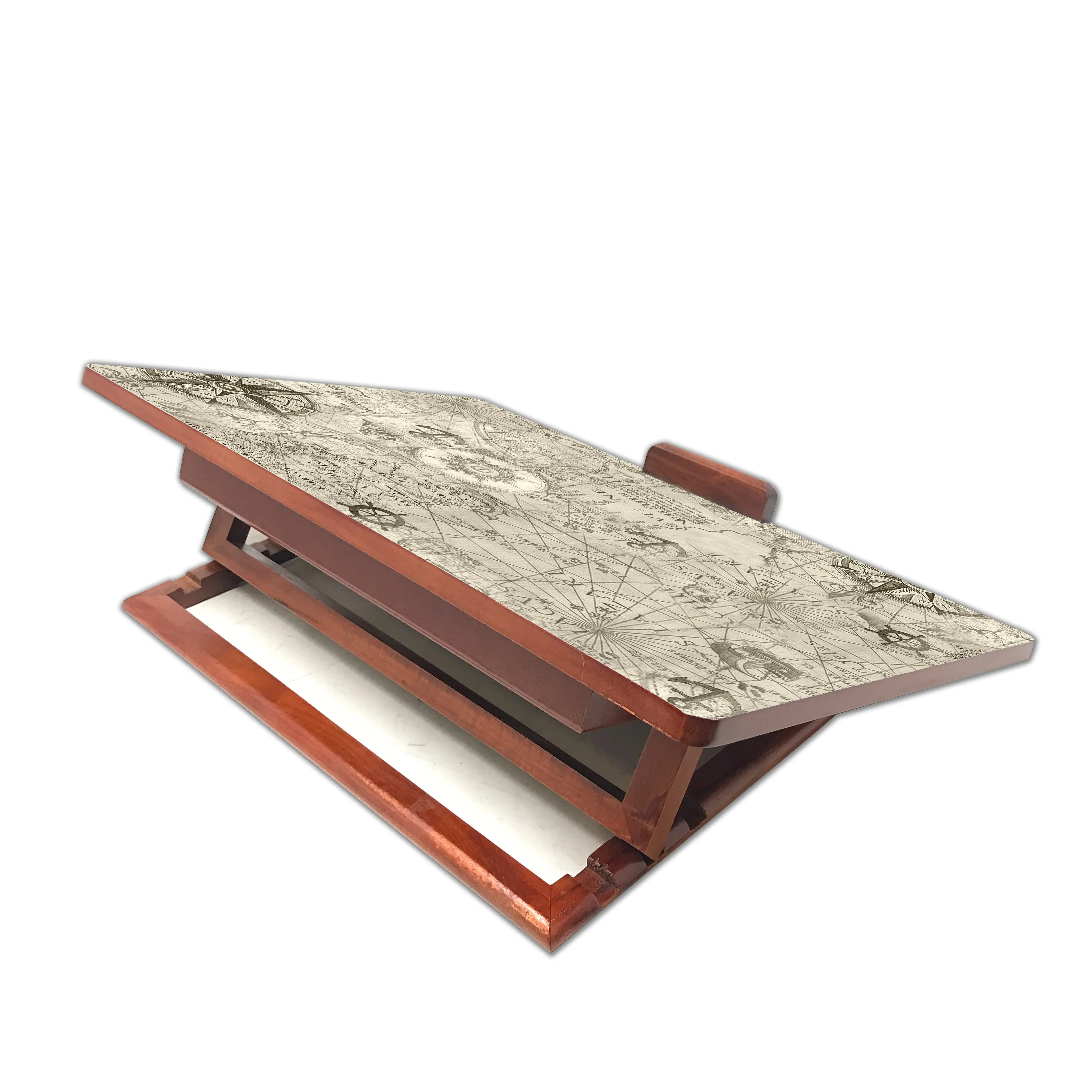 Nautical Map Laptop Stand
