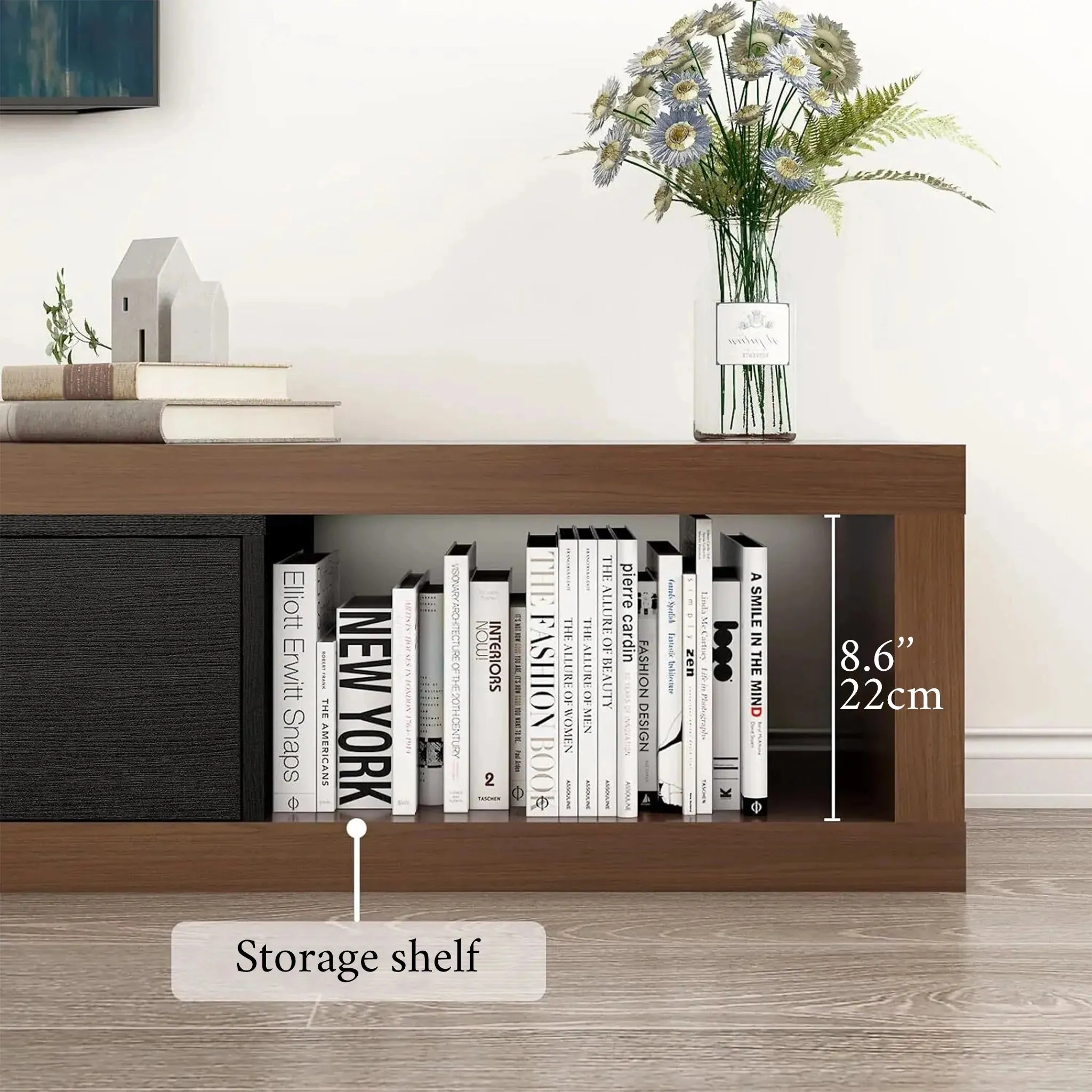 Neckar | Modern Wooden TV Stand with Adjustable Length