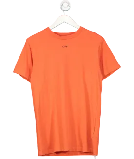 Off-White C/O Virgil Abloh Off-white C/o Virgil Abloh Men's Orange Vibe Arrow T-shirt UK XS