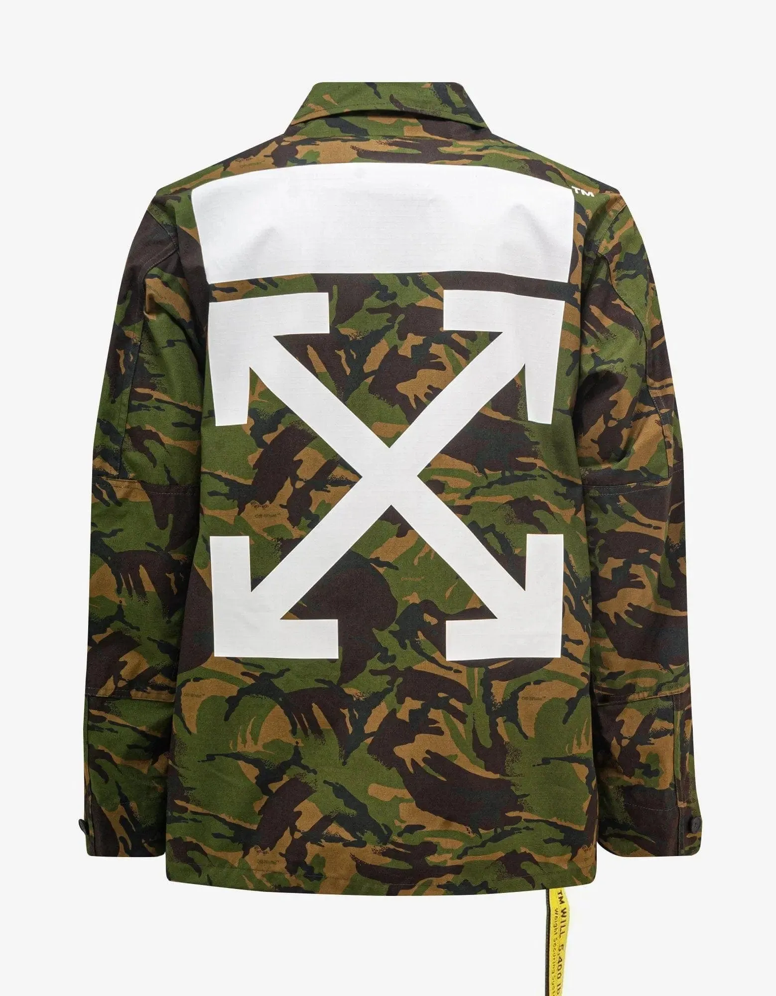 Off-White Green Camouflage Patch Field Jacket