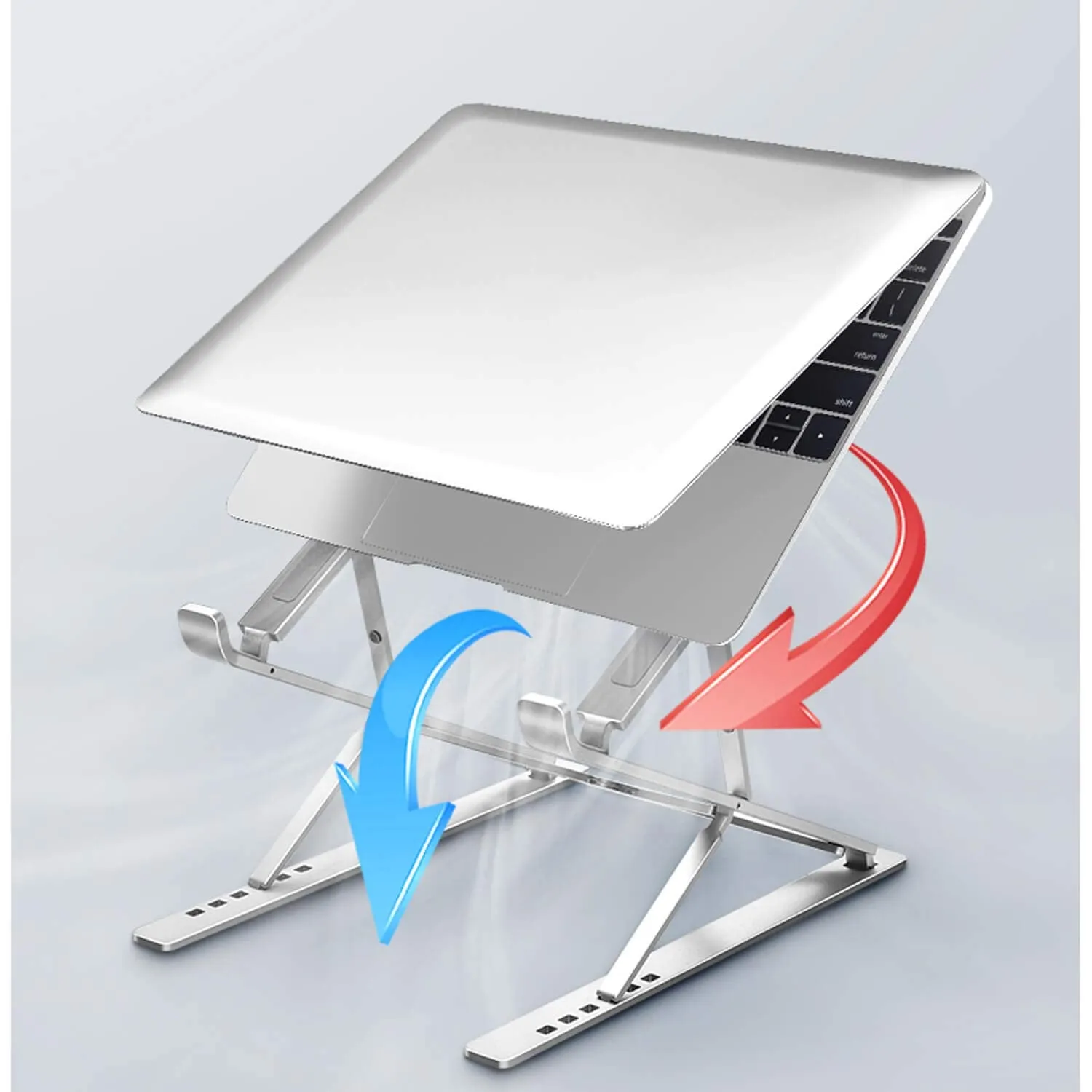 Proffisy N8 Laptop Stand(Double-Layer, Sliver)