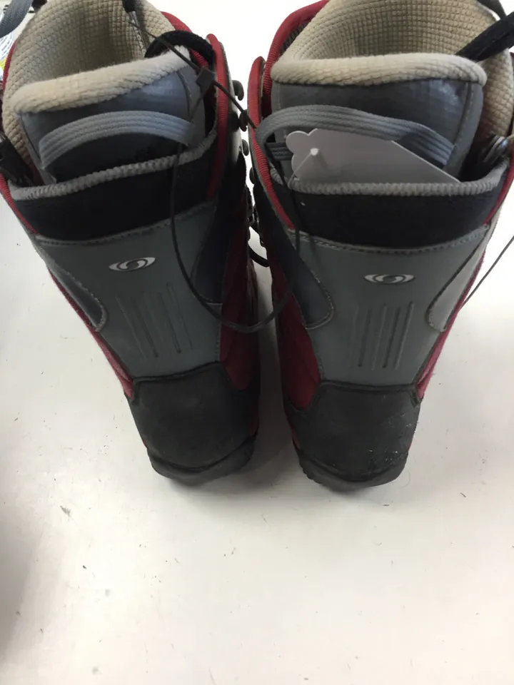 Salomon Dialogue Blue/Red Mens Size Specific 6.5 Used Snowboard Boots