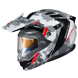 Scorpion EXO-AT950 Modular Snow Helmet Outrigger White Grey Electric Shield