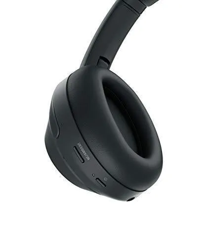 Sony WH1000XM3 Noise Cancelling Headphones, Wireless Bluetooth Over the Ear Headset – Black (2018 Version)