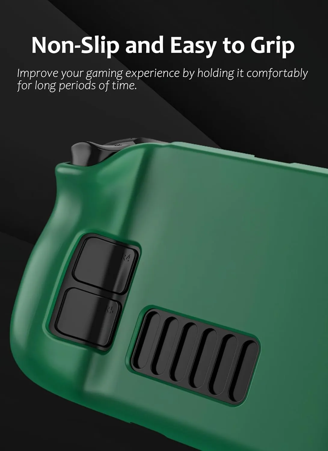 Steam Deck Case,Steam Deck OLED Case,Kickstand Protective Case for Steam Deck/Steam Deck OLED, Steam Deck Accessories That are to Drops, Scratches, dust, and Fingerprints-(Black)