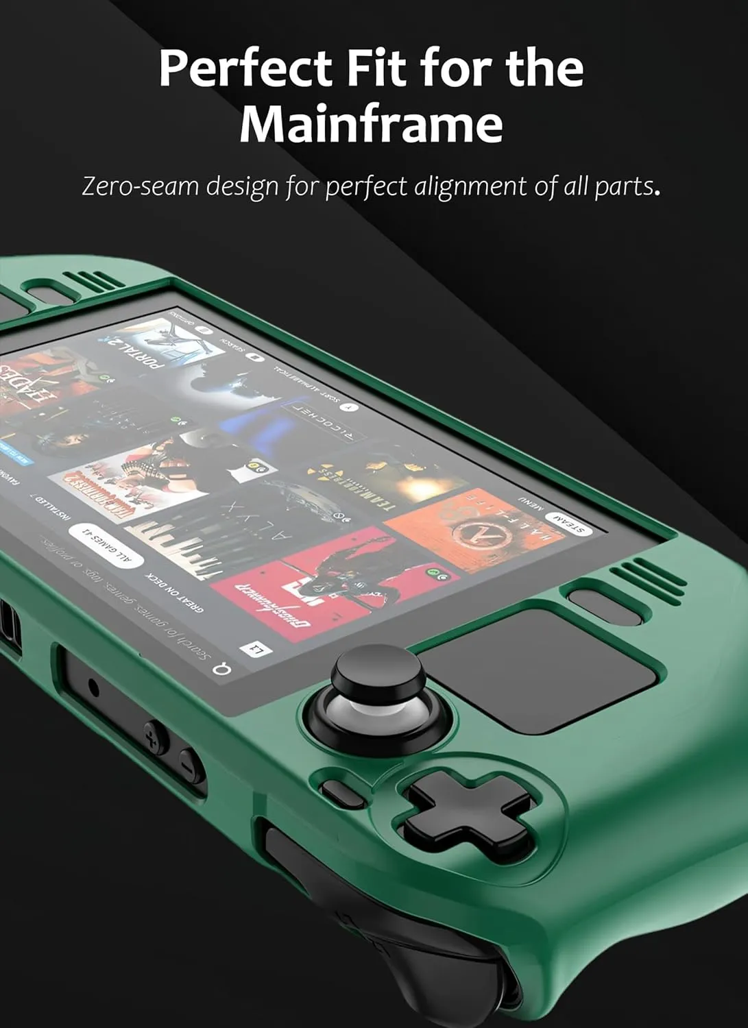 Steam Deck Case,Steam Deck OLED Case,Kickstand Protective Case for Steam Deck/Steam Deck OLED, Steam Deck Accessories That are to Drops, Scratches, dust, and Fingerprints-(Black)