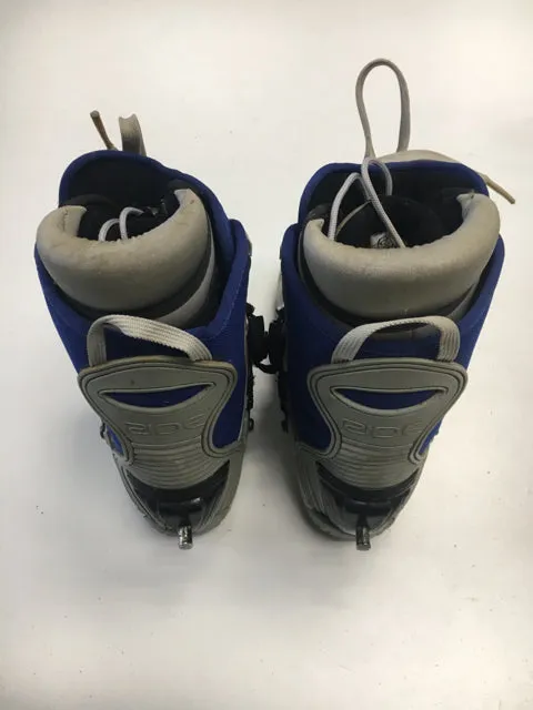 Used Ride Step In Gray/Blue Womens Size 7 Step-In Snowboard Boots