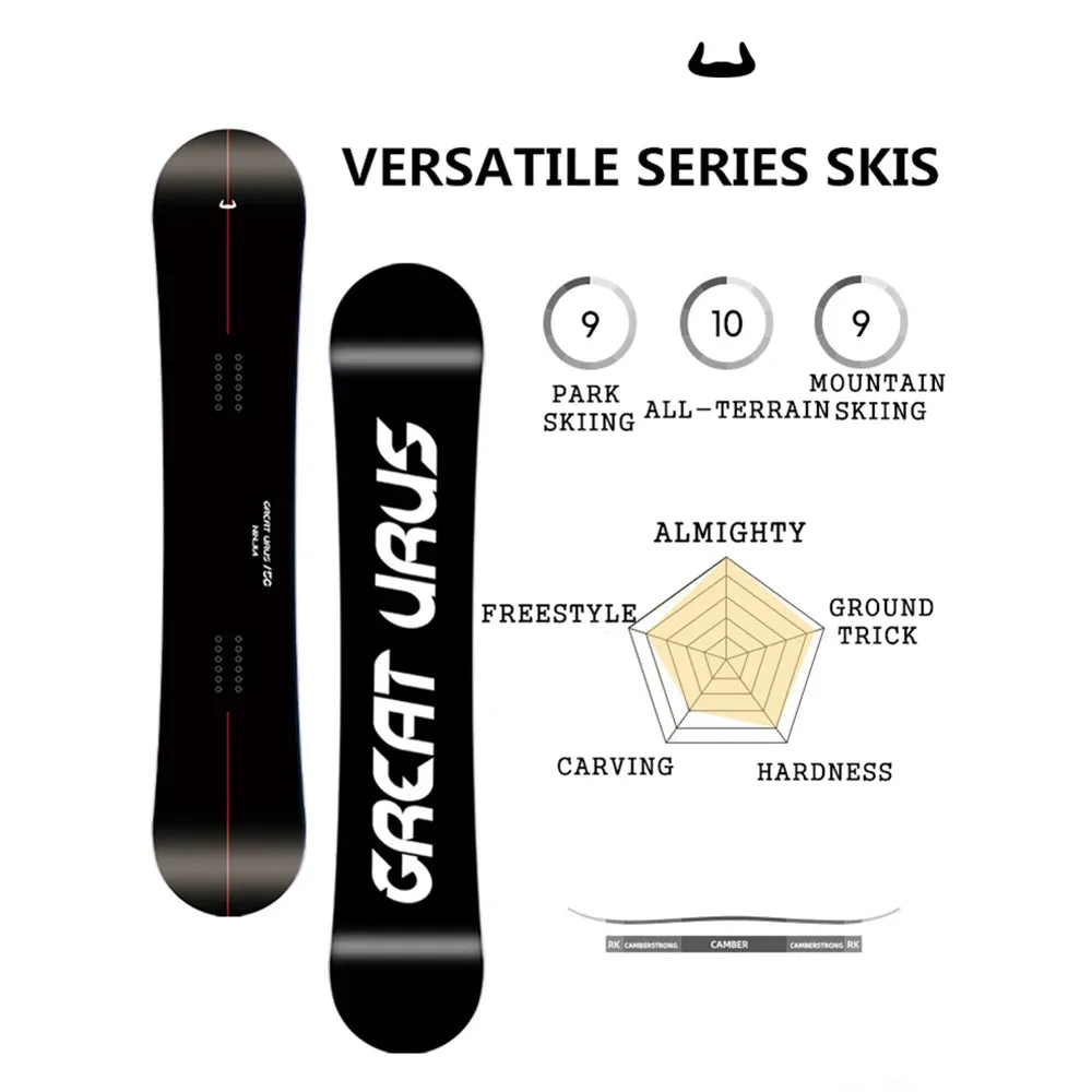 WHITE CAT Short Snowboard