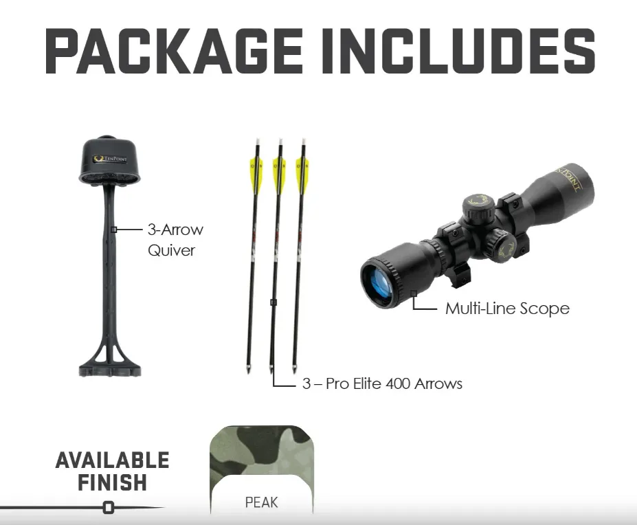 Wicked Ridge M-370, ACU Draw, Multi-Line Scope